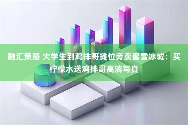 融汇策略 大学生到鸡排哥摊位旁卖蜜雪冰城：买柠檬水送鸡排哥高清写真