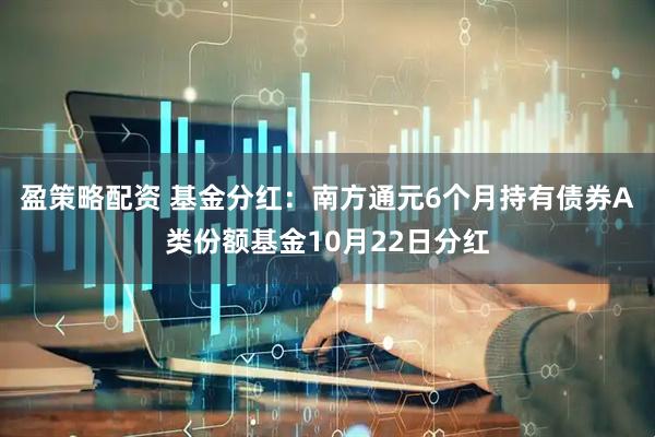 盈策略配资 基金分红：南方通元6个月持有债券A类份额基金10月22日分红