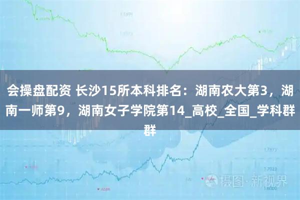 会操盘配资 长沙15所本科排名:湖南农大第3,湖南一师第9,湖南女子学院第14_高校_全国_学科群